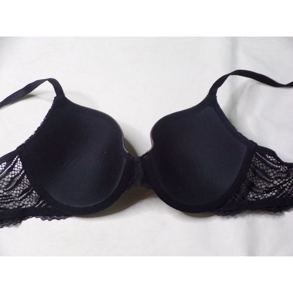 CALVIN KLEIN Siren Lace Full Coverage Underwire Bra #QF4912 Black 34B NEW - Picture 12 of 13